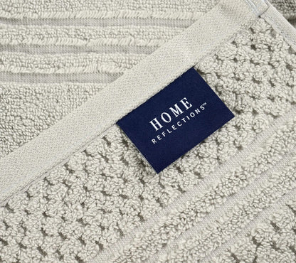 12-Piece 100% Cotton Bath Towel Set Solid and Textured Towels