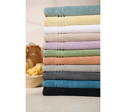 12-Piece 100% Cotton Bath Towel Set Solid and Textured Towels